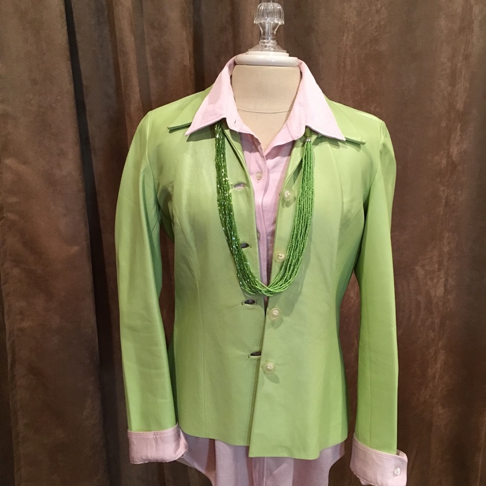 RARE Sharon Roth Leather Jacket - Picture 2 of 8